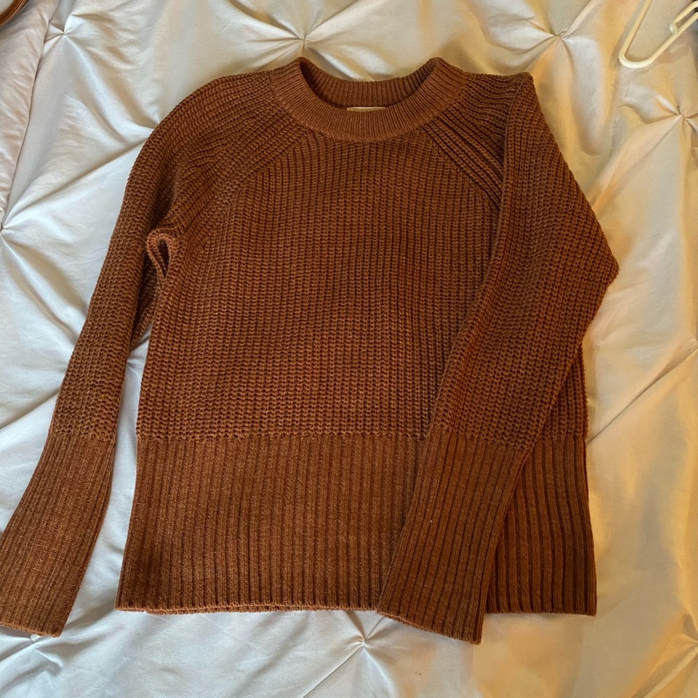 Burnt Orange Chunky Sweater